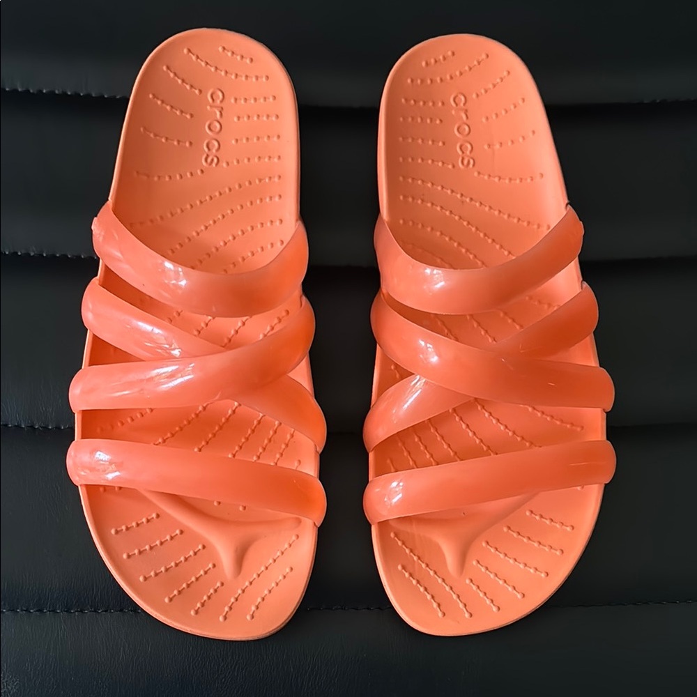 CROCS Women's Bright Orange Sandals